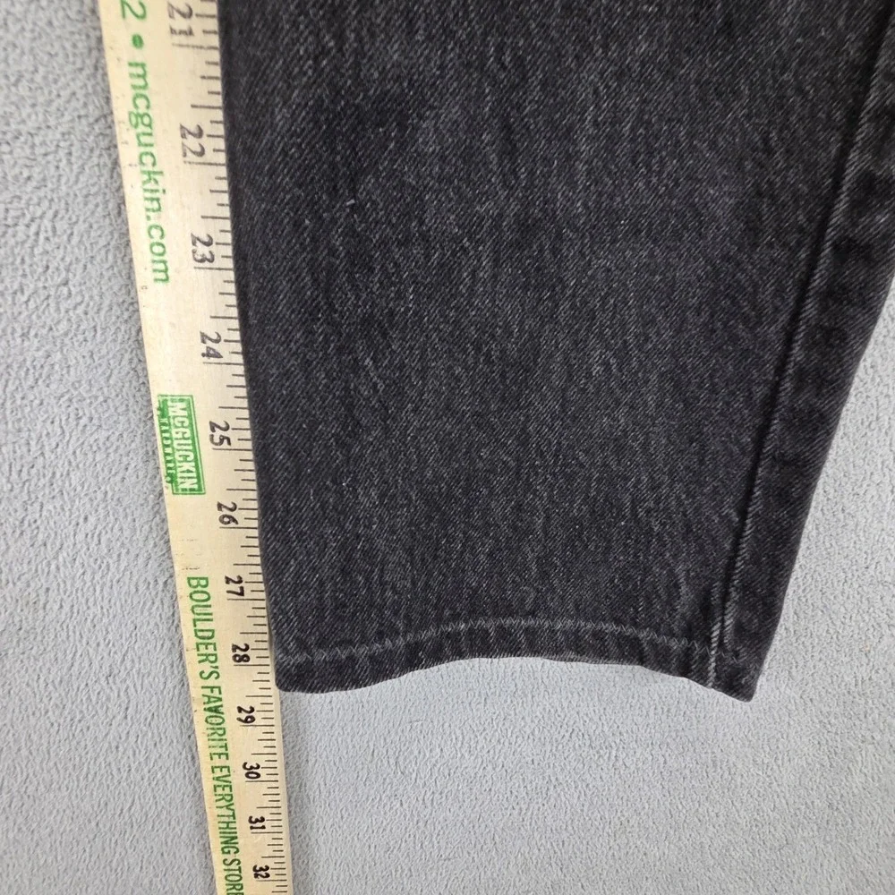 VTG Levis 501 Jeans‎ Mens Black Charcoal Wash Made In USA Altered Hem Fits 28x28